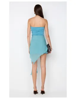 Bec Bridge Landon Strapless Mini Dress Seafoam Size 8 for rent on The Volte - image 4