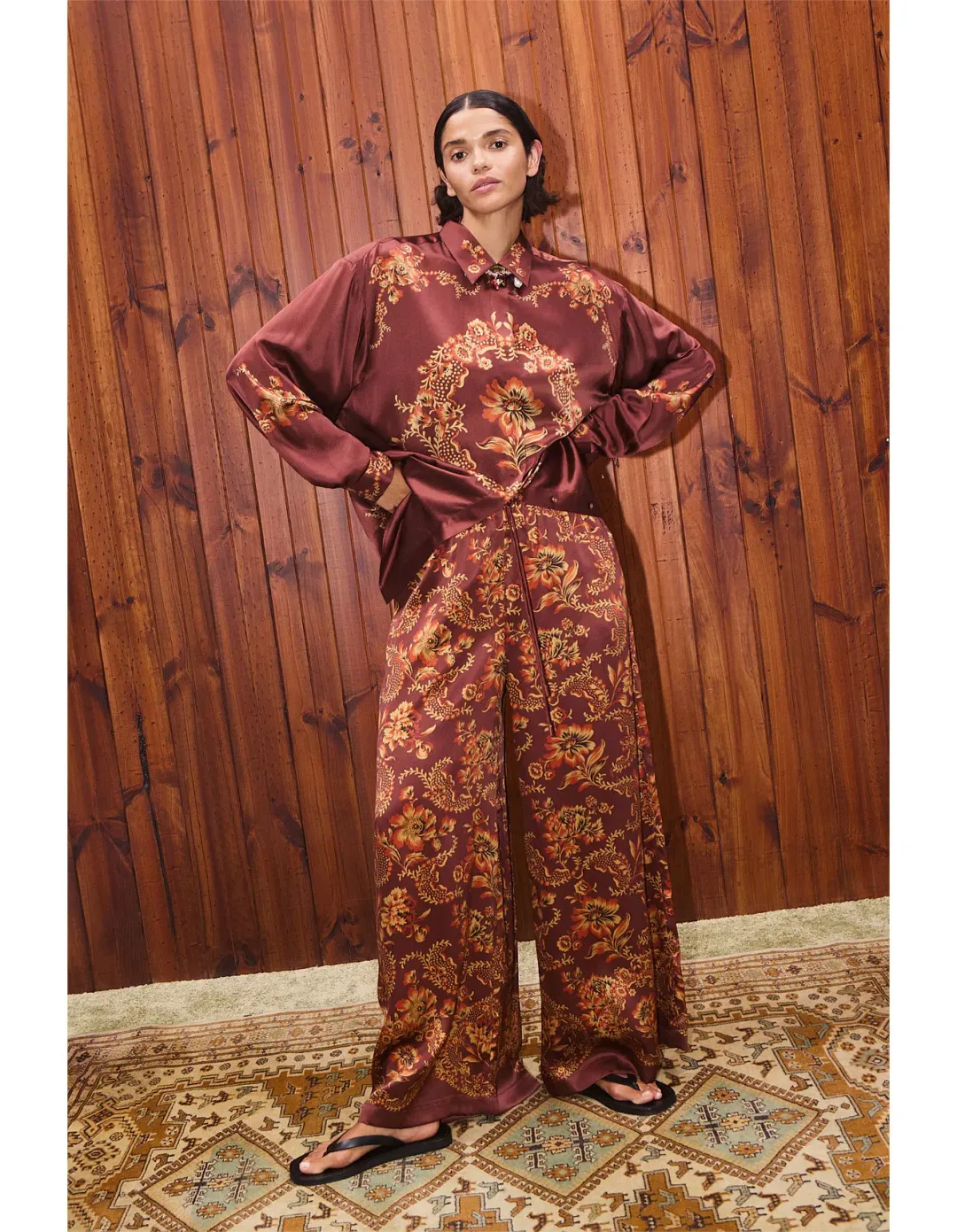 Alemais Seraphina Silk Shirt and Pants - size 6/8 for rent on The Volte - main image