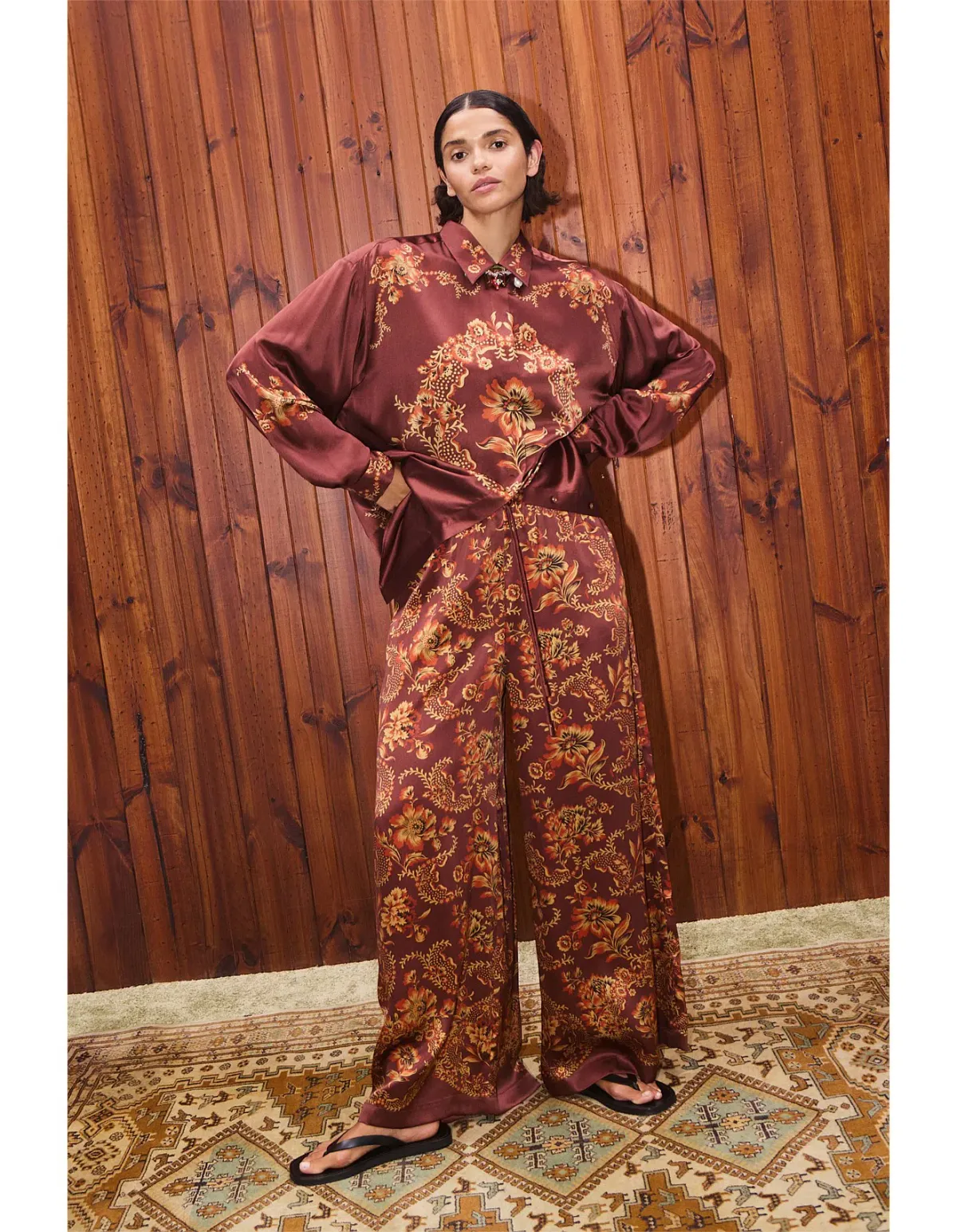 Alemais Seraphina Silk Shirt and Pants - size 6/8 for rent on The Volte - main image
