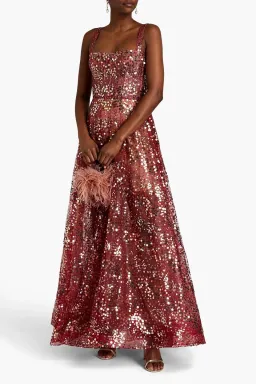 BRONX & BANCO MIDNIGHT GOWN ~ BURGUNDY for rent on The Volte - image 2