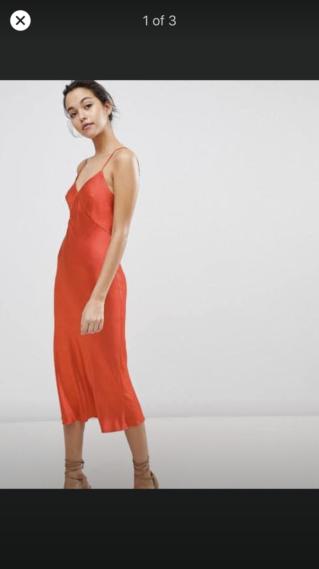 Bec and bridge shine midi cami dress red size 12 for rent on The Volte - main image