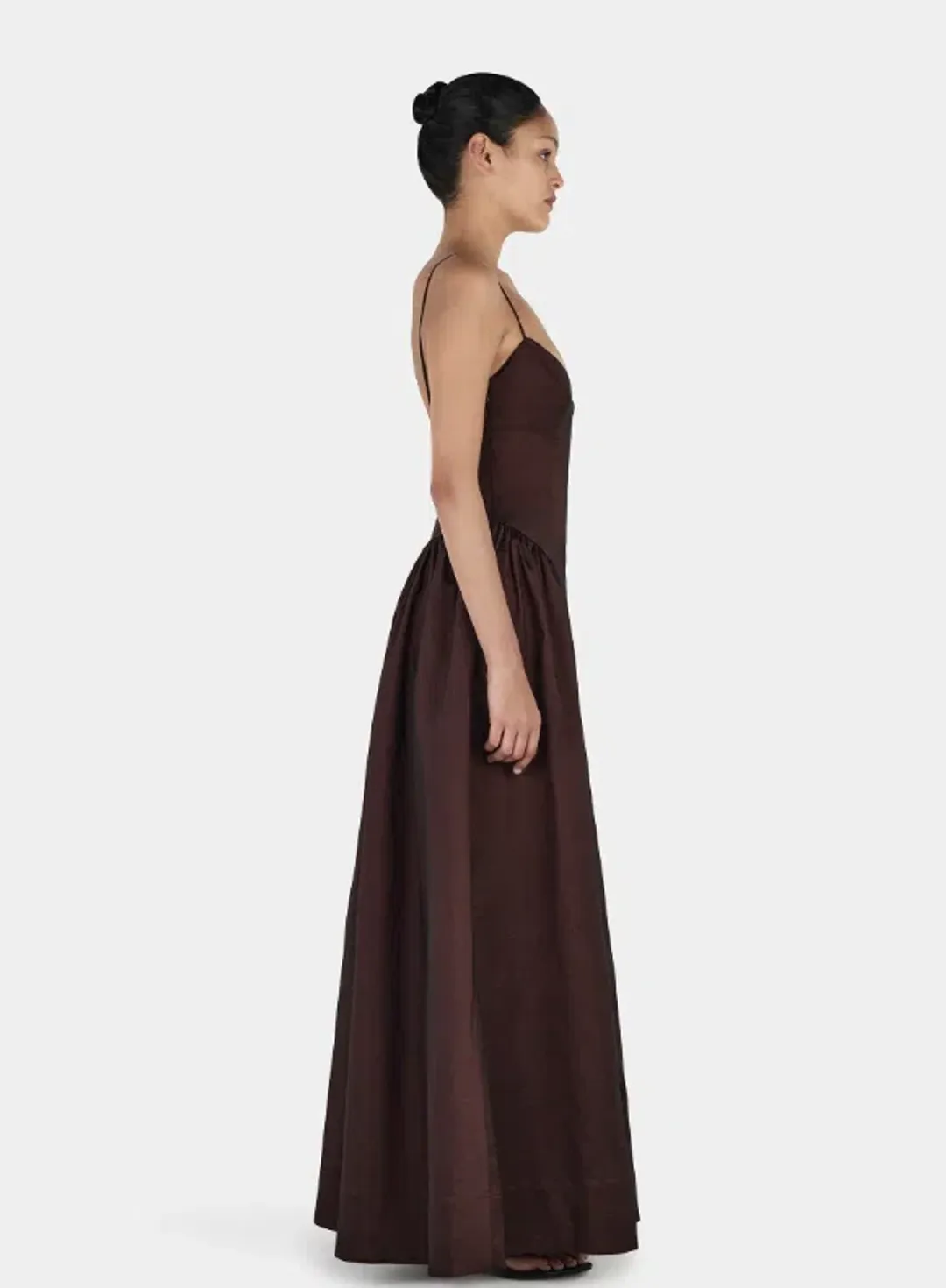 Hansen & Gretel Bellini Gown in Chocolate Size XS/AU6 for rent on The Volte - main image