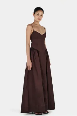 Hansen & Gretel Bellini Gown in Chocolate Size XS/AU6 for rent on The Volte - image 2