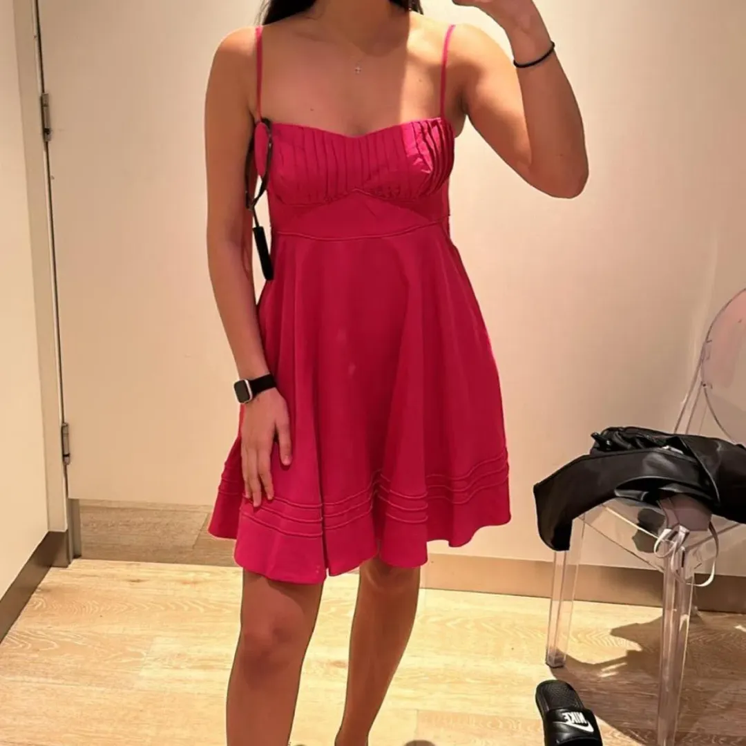 Shona Joy Joanine Corded Circle Mini Dress Size 10 for rent on The Volte - main image