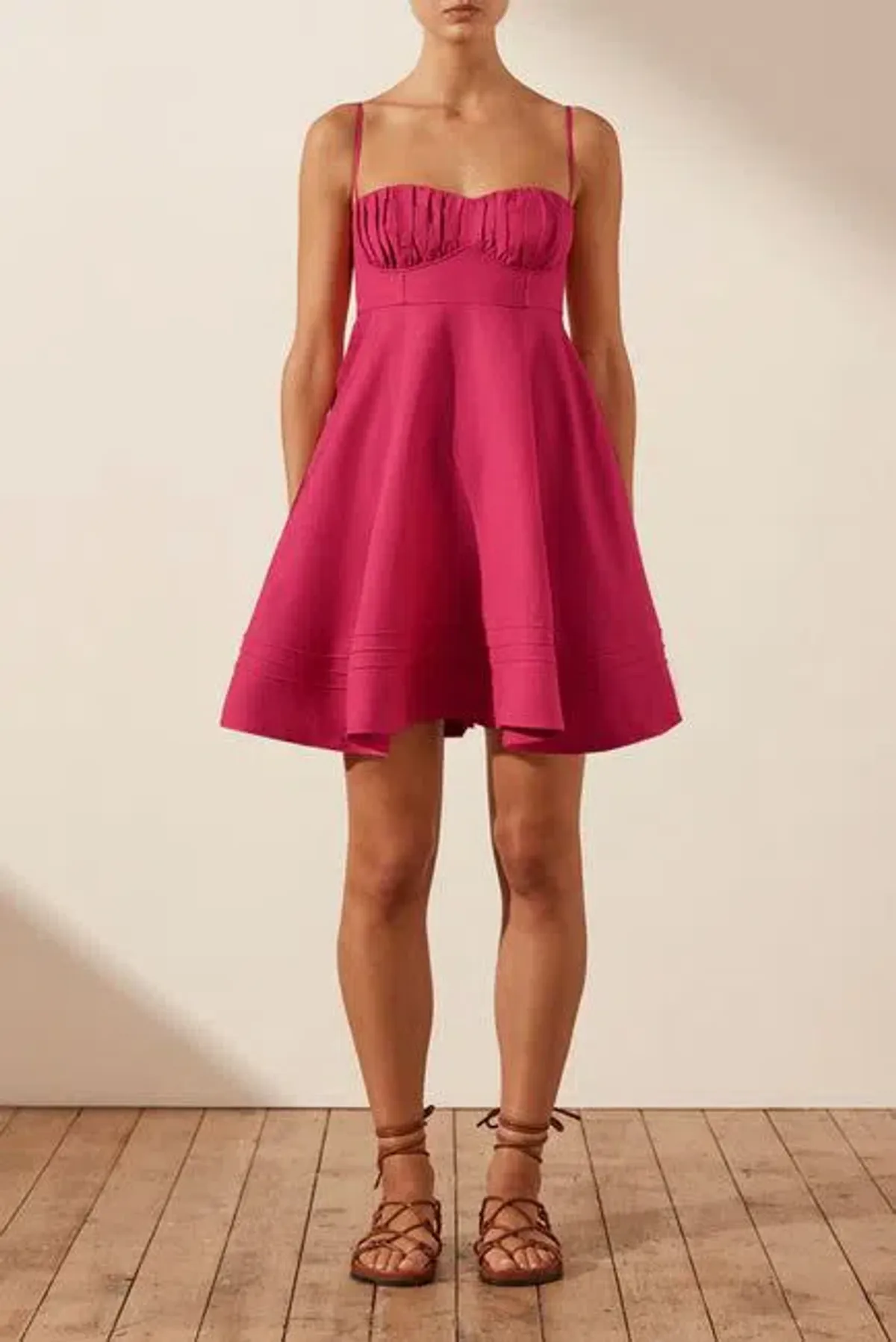 Shona Joy Joanine Corded Circle Mini Dress Size 10 for rent on The Volte - main image