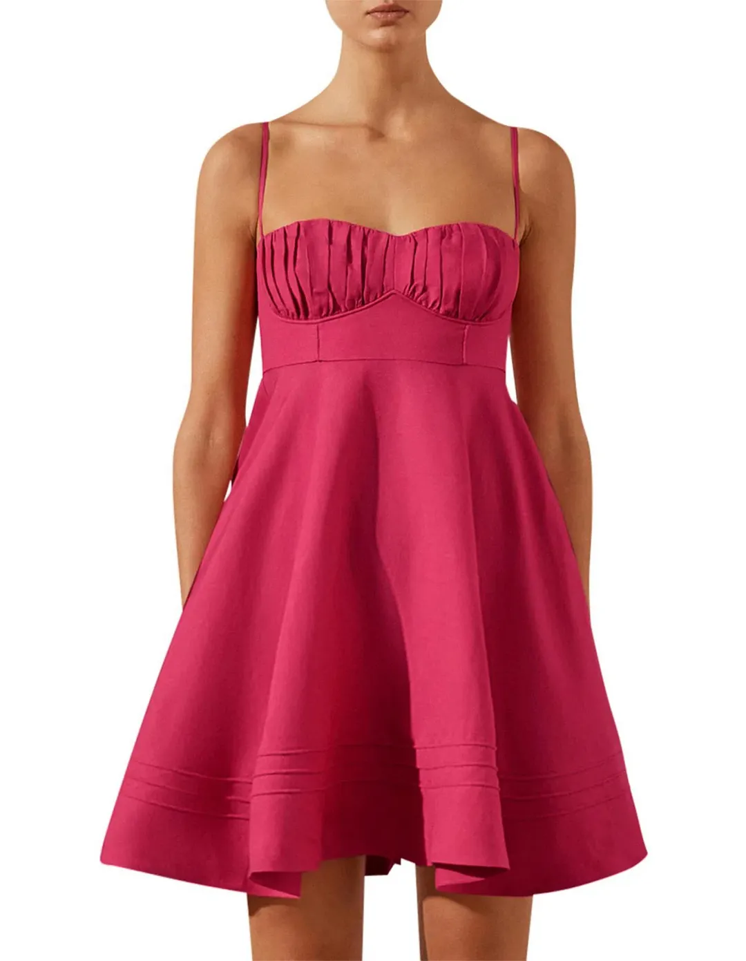 Shona Joy Joanine Corded Circle Mini Dress Size 10 for rent on The Volte - main image