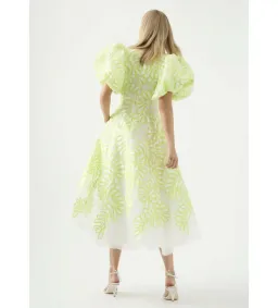 Aje Botanical Applique Midi Dress Print Size 14 for rent on The Volte - image 5