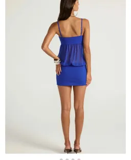Romeo mini dress in cobalt blue  for rent on The Volte - image 2