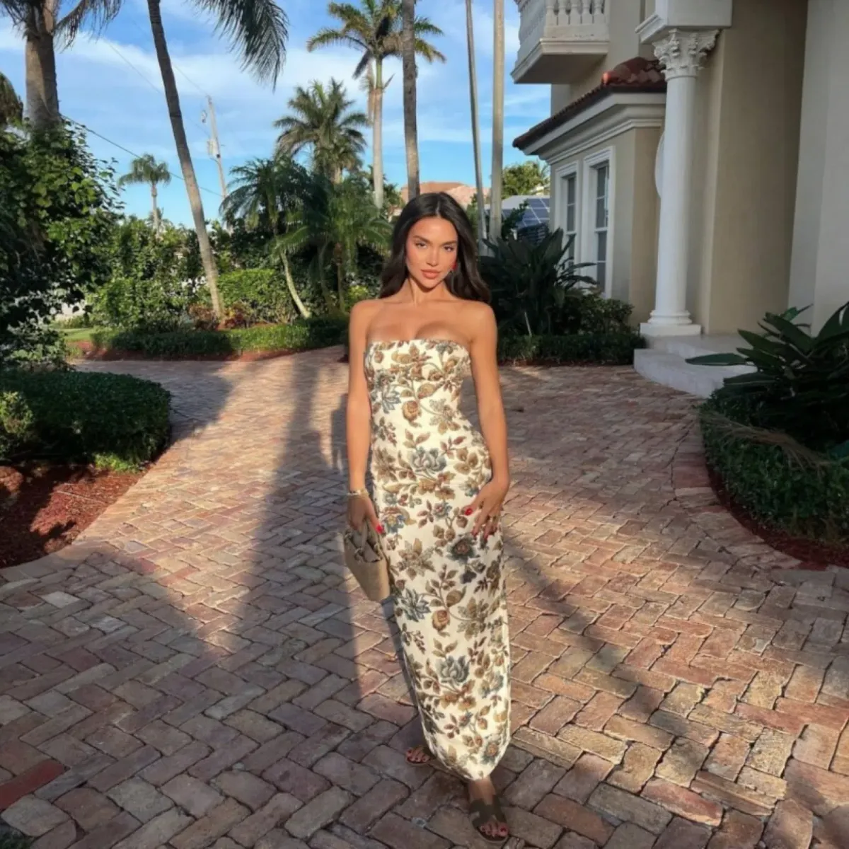 Sir Eleanora Column Midi Dress Size 2 / 10 AU for rent on The Volte - main image