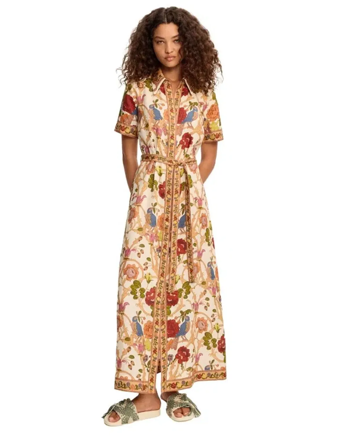 Alemais Nissa Linen Shirt dress Size 12 for rent on The Volte - main image