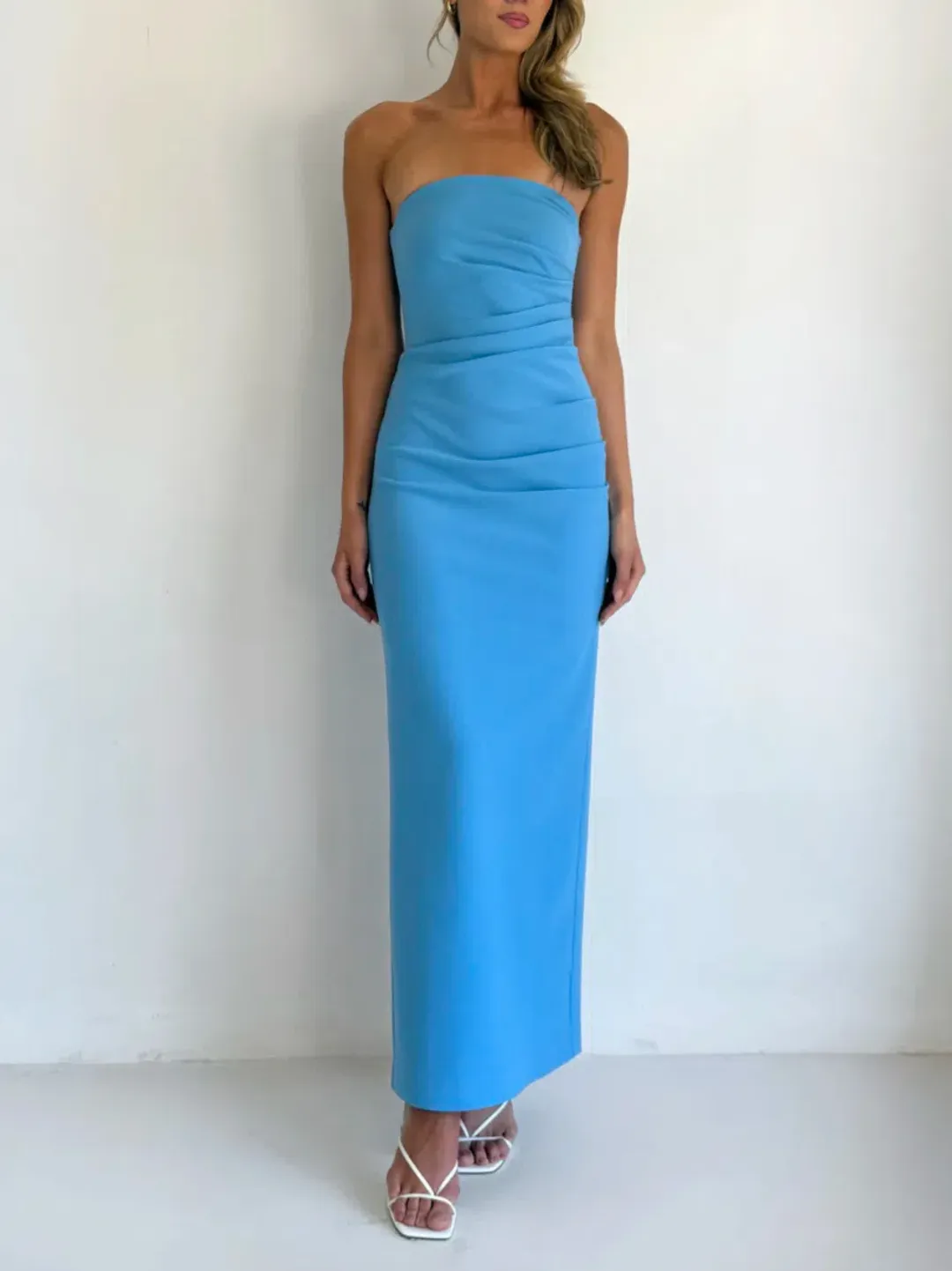 By Nicola Lucy Midi Dress in Capri Size 12 for rent on The Volte - main image