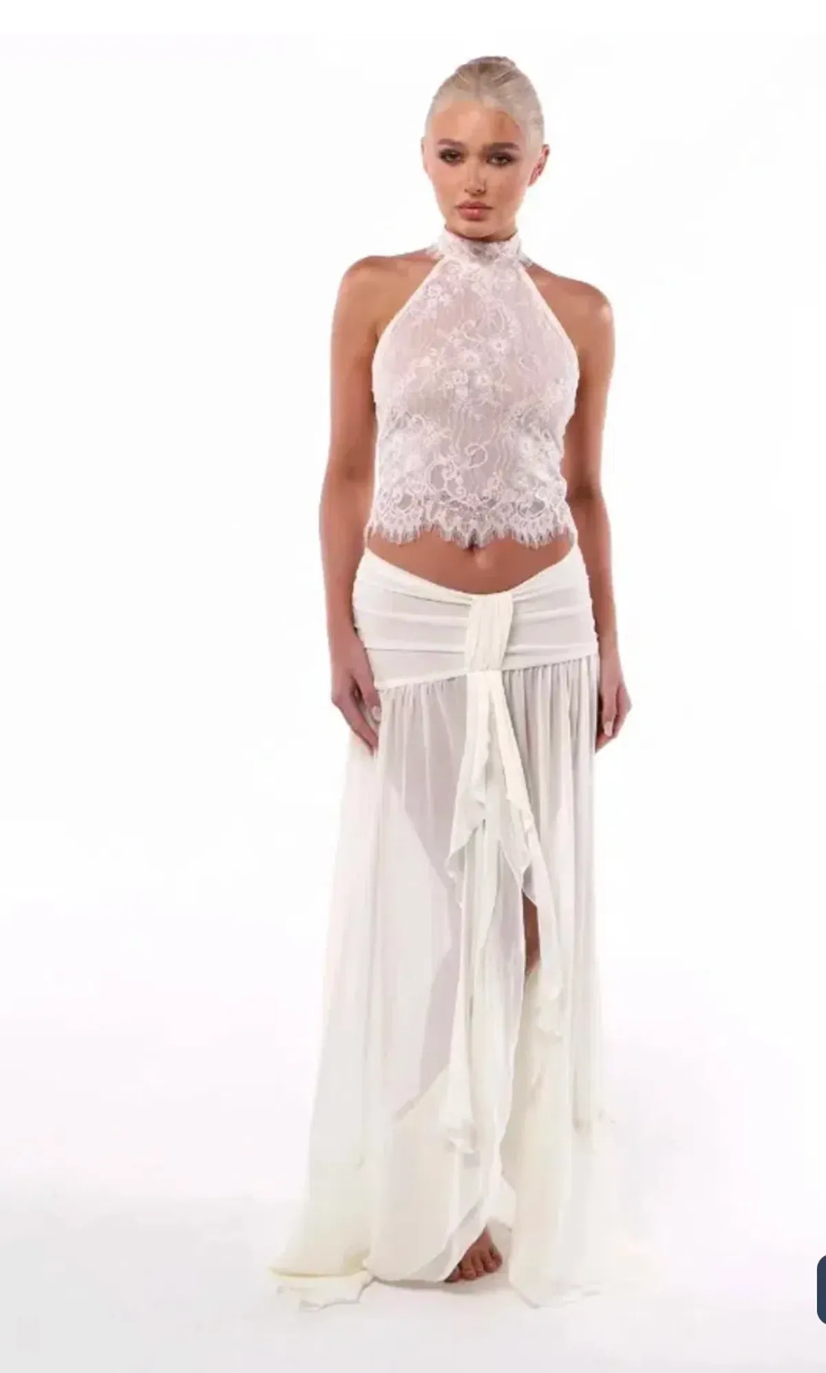 Poppy top and Wilhelmina maxi skirt set  for rent on The Volte - main image