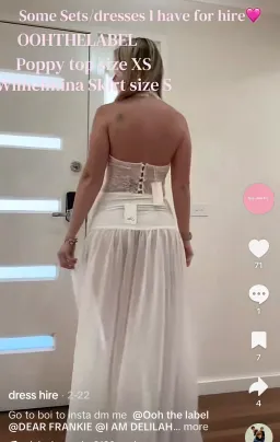 Poppy top and Wilhelmina maxi skirt set  for rent on The Volte - image 2