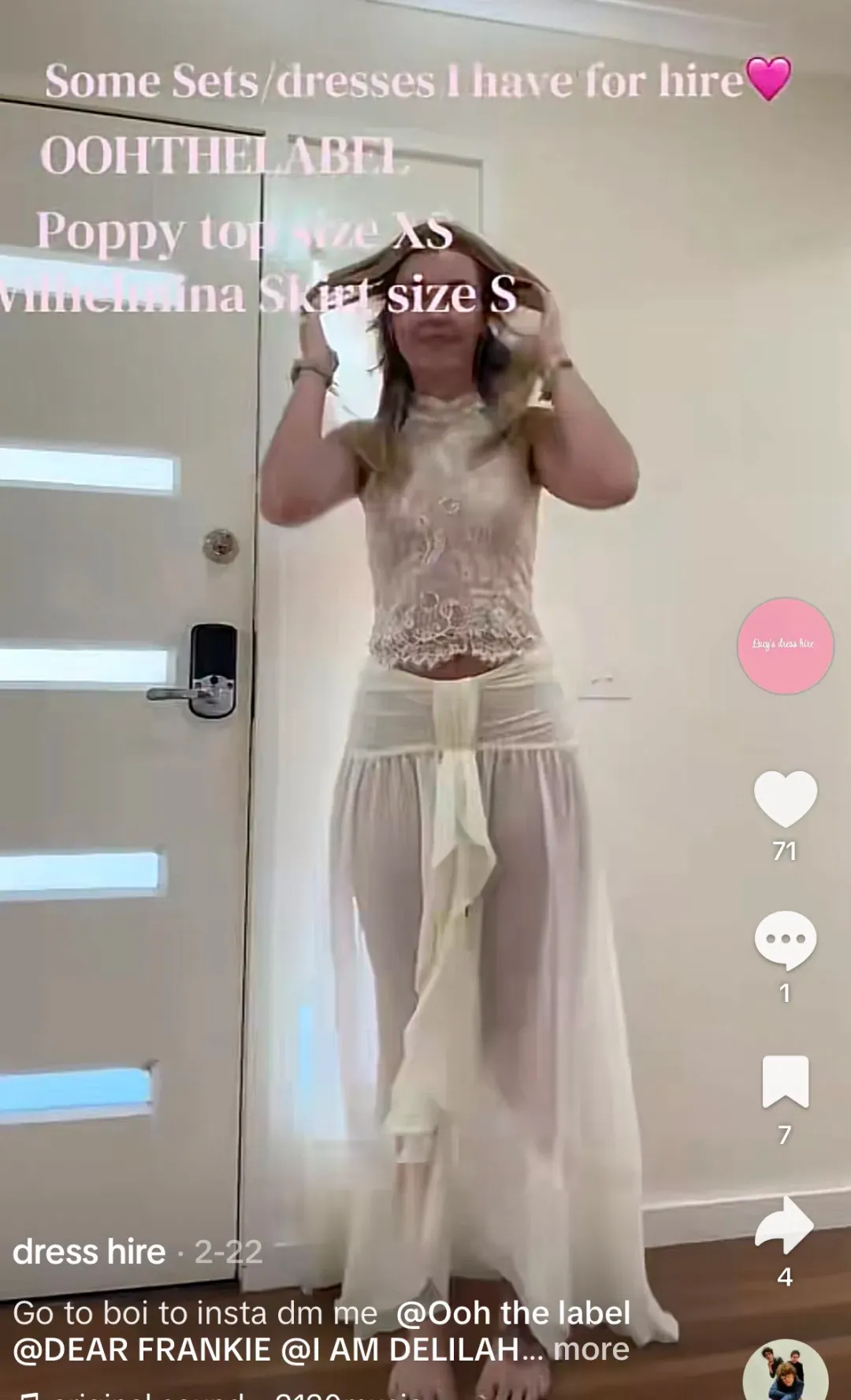 Poppy top and Wilhelmina maxi skirt set  for rent on The Volte - main image