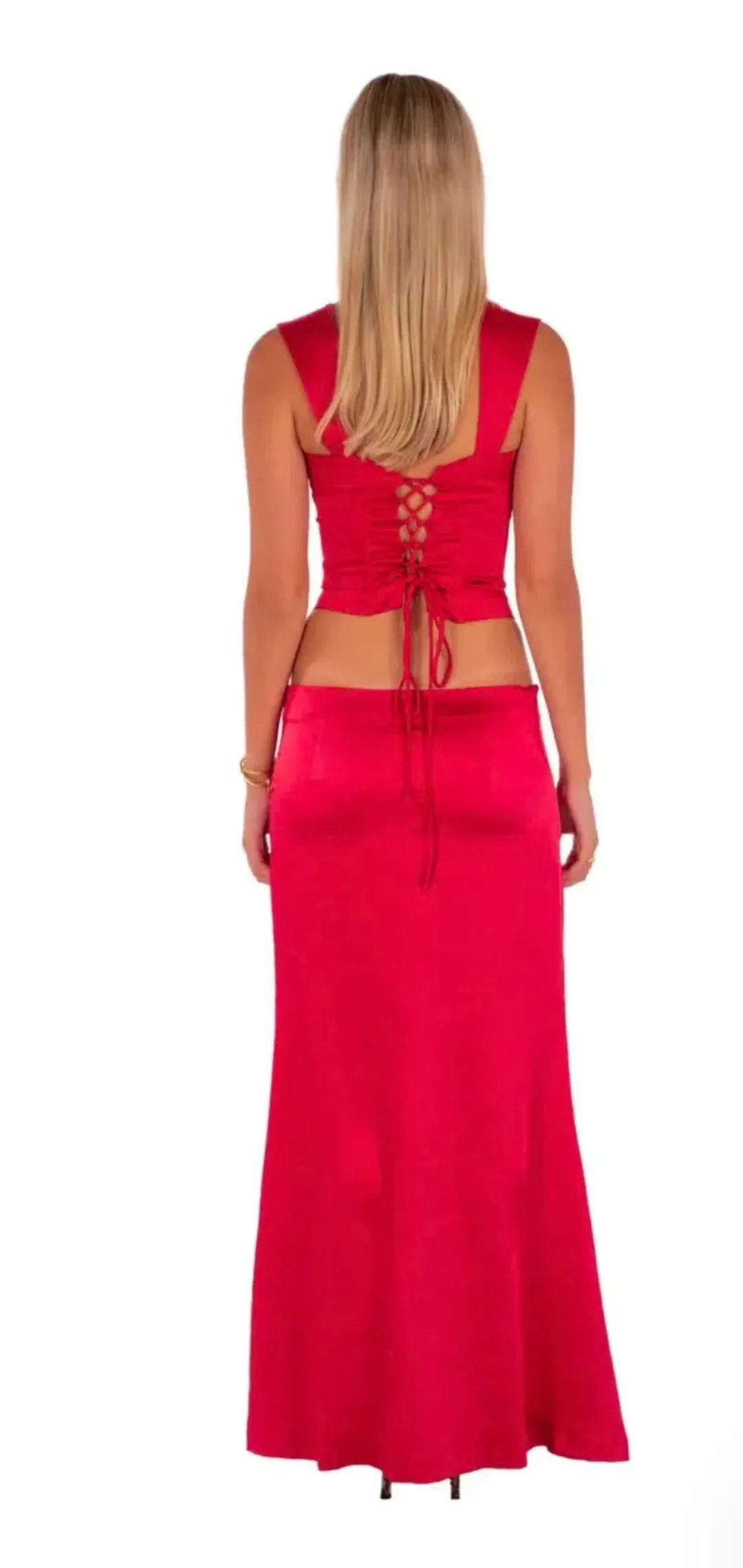 Valerie corset top and maxi skirt  for rent on The Volte - main image