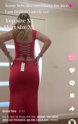 Valerie corset top and maxi skirt  for rent on The Volte - image 2