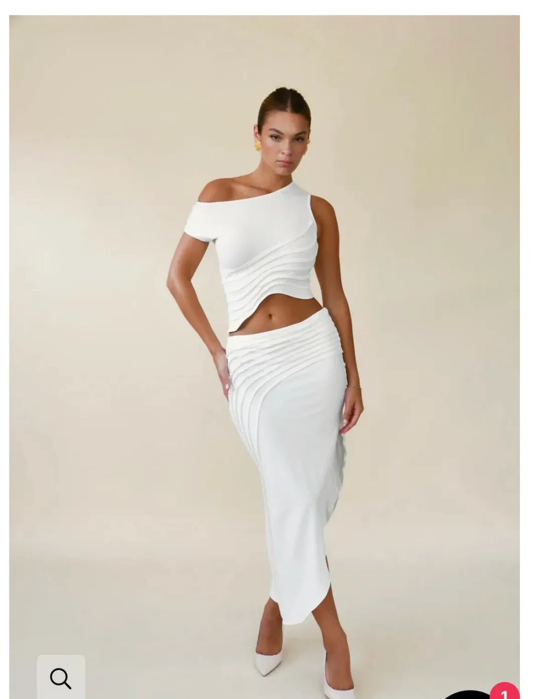 Isla top and skirt set  for rent on The Volte - main image