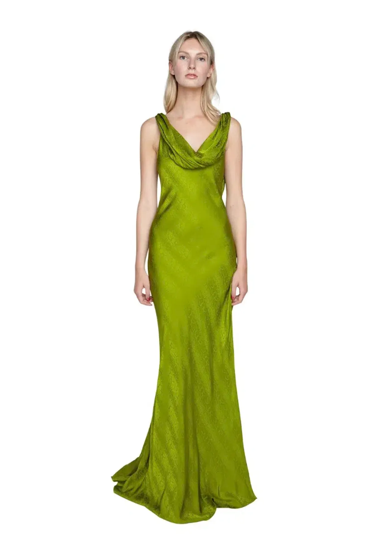 Rat & Boa Navarra Dress Lime Green Size AU 8  for rent on The Volte - main image