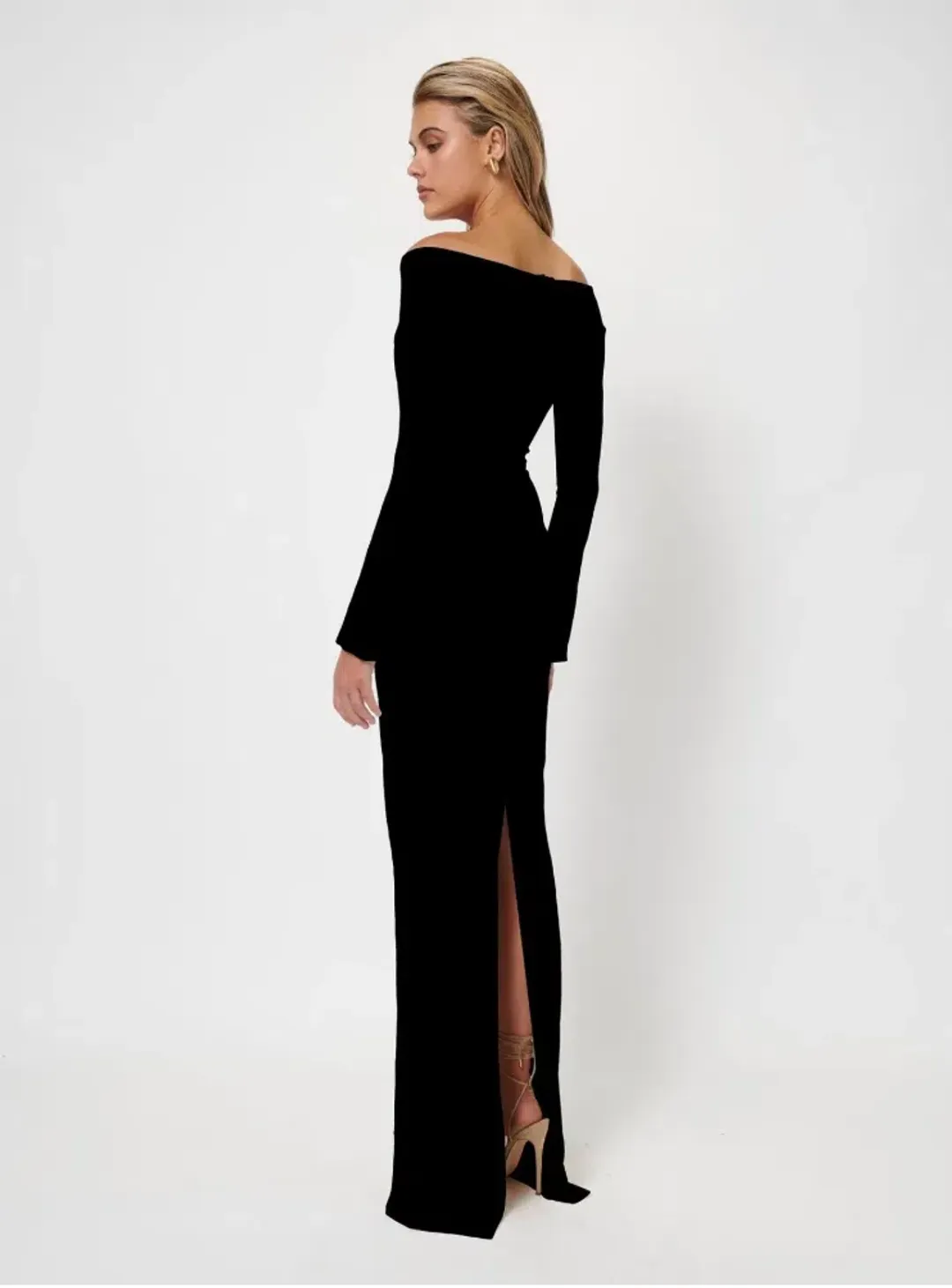 Effie Kats Vale Gown Black Size 8 for rent on The Volte - main image