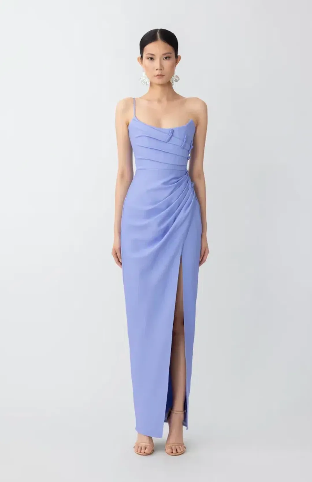 SAU LEE Bethani Dress in Blue Lavender Size 8 for rent on The Volte - main image