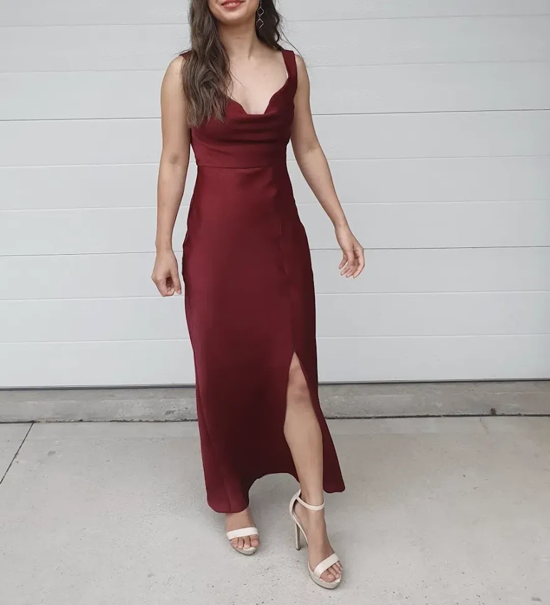 Forever New Kylie Cowl Satin Dress Size 6 for rent on The Volte - main image