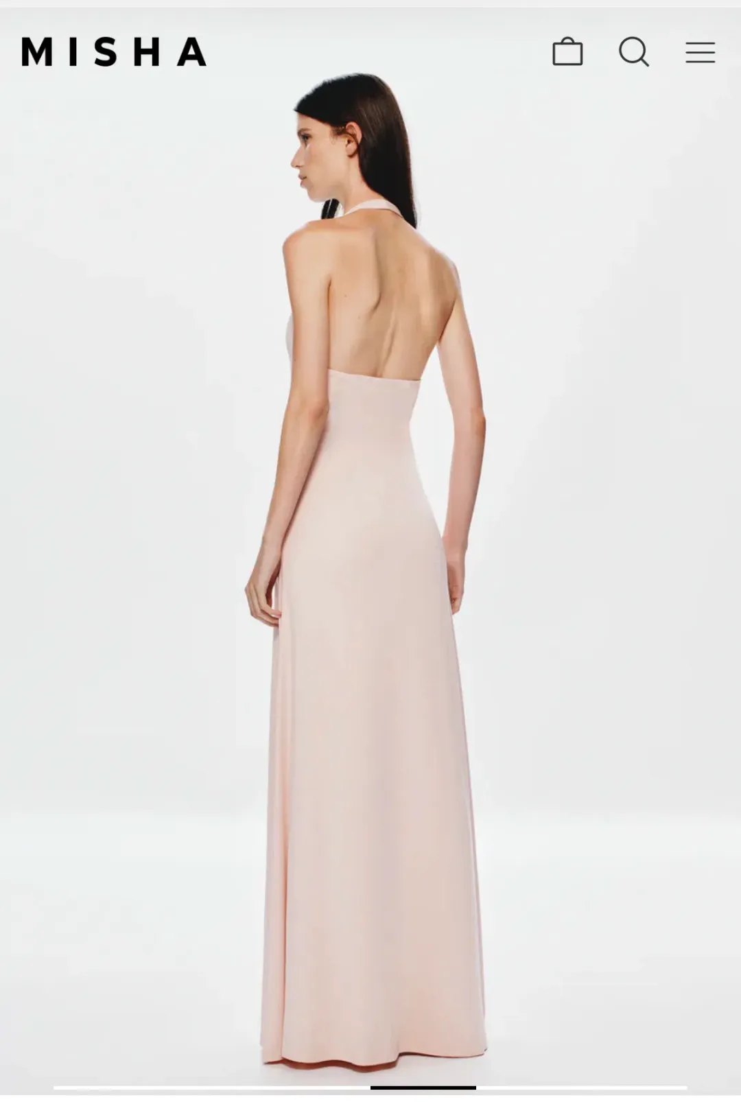Jennifer Cupro maxi dress  for rent on The Volte - main image