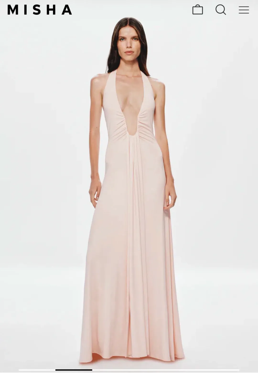 Jennifer Cupro maxi dress  for rent on The Volte - main image