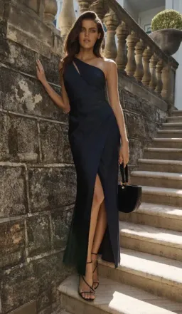 Shieke Matrix Navy Dress Size 6 for rent on The Volte - image 2