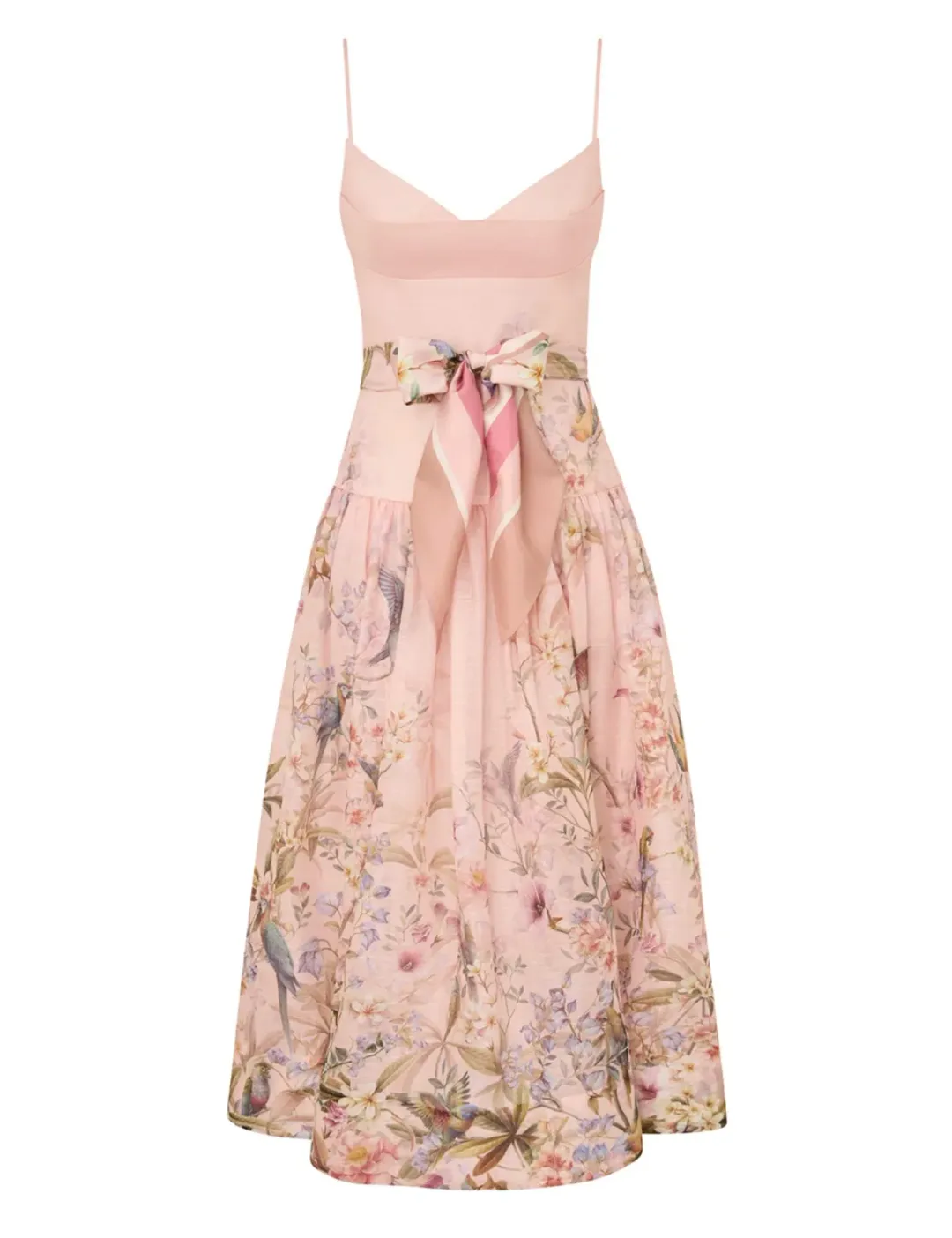 Zimmermann Rebellion Fitted Picnic Dress pink size 3 / AU 14 for rent on The Volte - main image