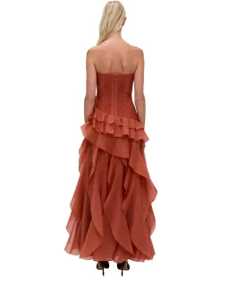 Aje Canyon Gown Coral Clay Size 12 for rent on The Volte - image 2