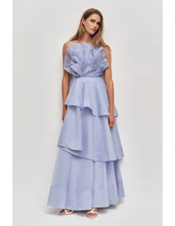 Aje Studio Selestia Gown Blue Size 12 for rent on The Volte - image 1