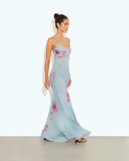 Rat & Boa Sascha Maxi Dress Blue Floral Size 8 for rent on The Volte - image 2