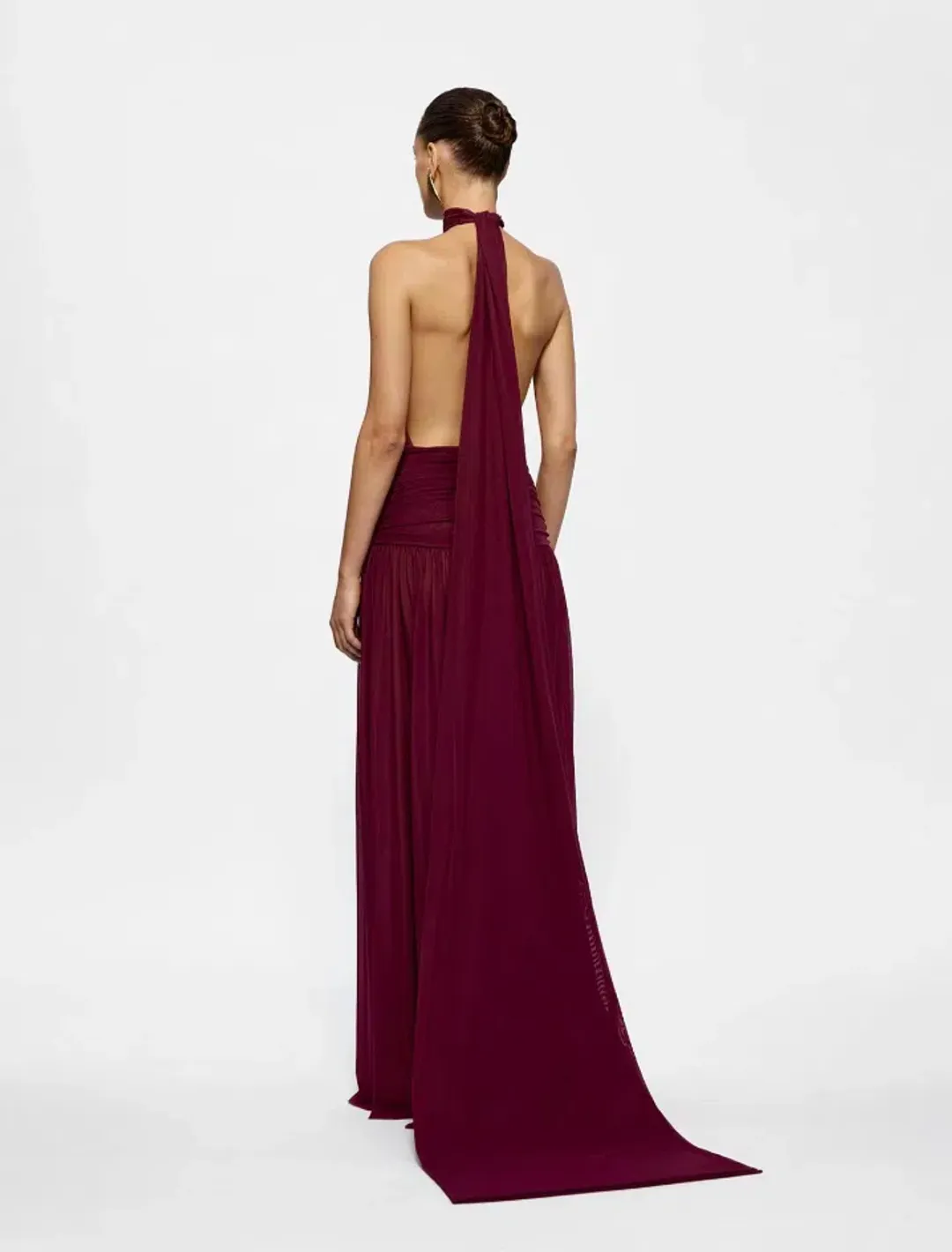 Effie Kats Verity Gown - Burgundy (size xs/6 but easily fits a size 8) for rent on The Volte - main image