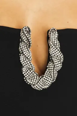 Rachel Gilbert Atticus Maxi Gown in Black Size 3 / AU 12 for rent on The Volte - image 4