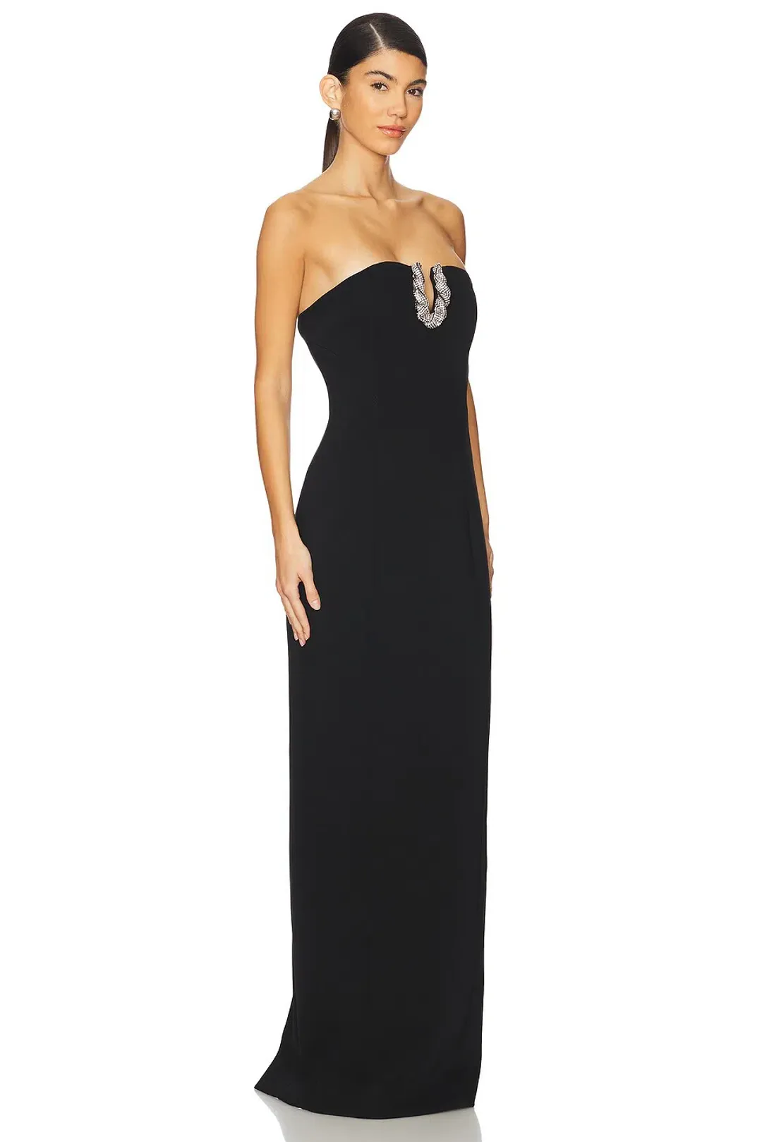 Rachel Gilbert Atticus Maxi Gown in Black Size 3 / AU 12 for rent on The Volte - main image