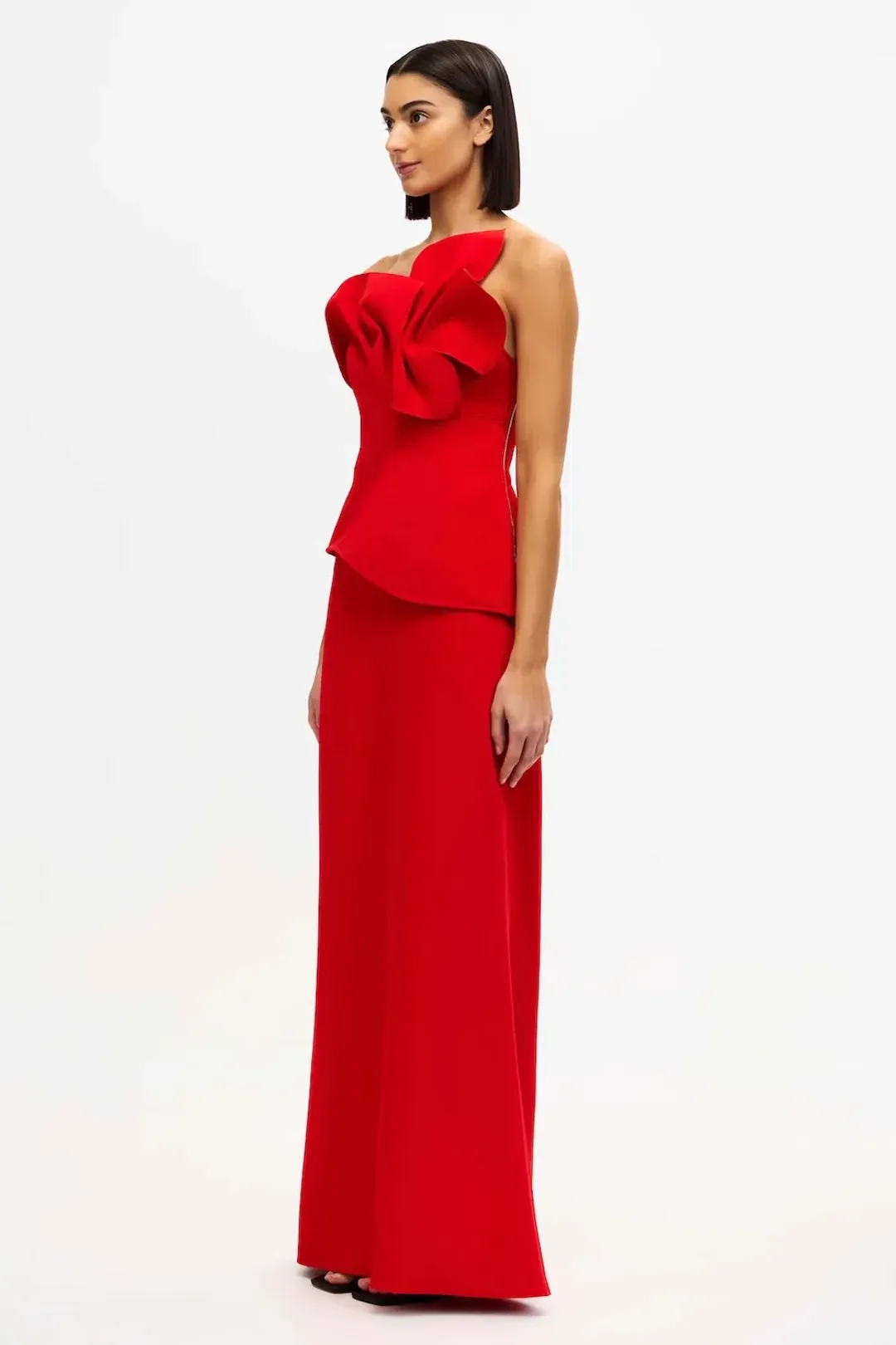 Acler Esher Dress; cherry red; size 8 for rent on The Volte - main image