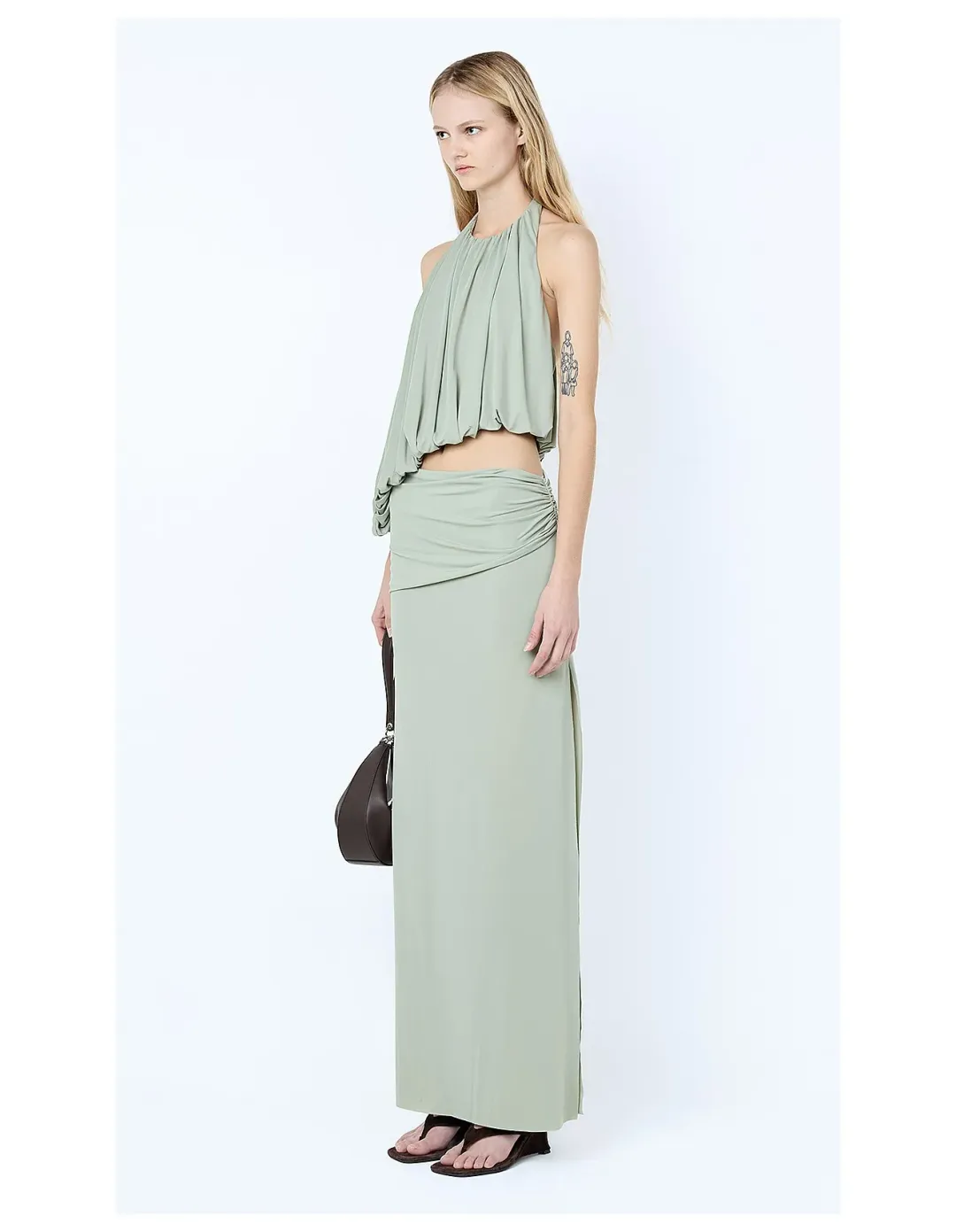 Bec Bridge Cadence Racer Maxi Dress Mint Size 6 for rent on The Volte - main image