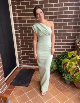 Rachel Gilbert Winnie Gown Seafoam Size 8 for rent on The Volte - image 1