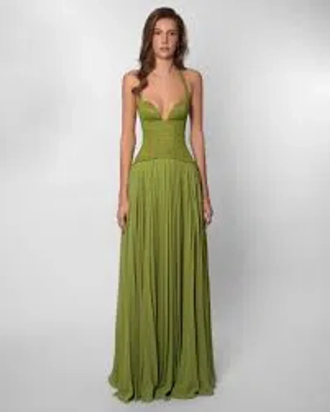 Fenity Gaia Dress Green- Size XS for rent on The Volte - main image