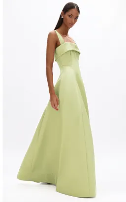 RACHEL GILBERT HALLIE STRAP GOWN IN LIME GREEN SIZE 2 / AU 10 / FORMAL AND EVENING DRESS for rent on The Volte - image 2