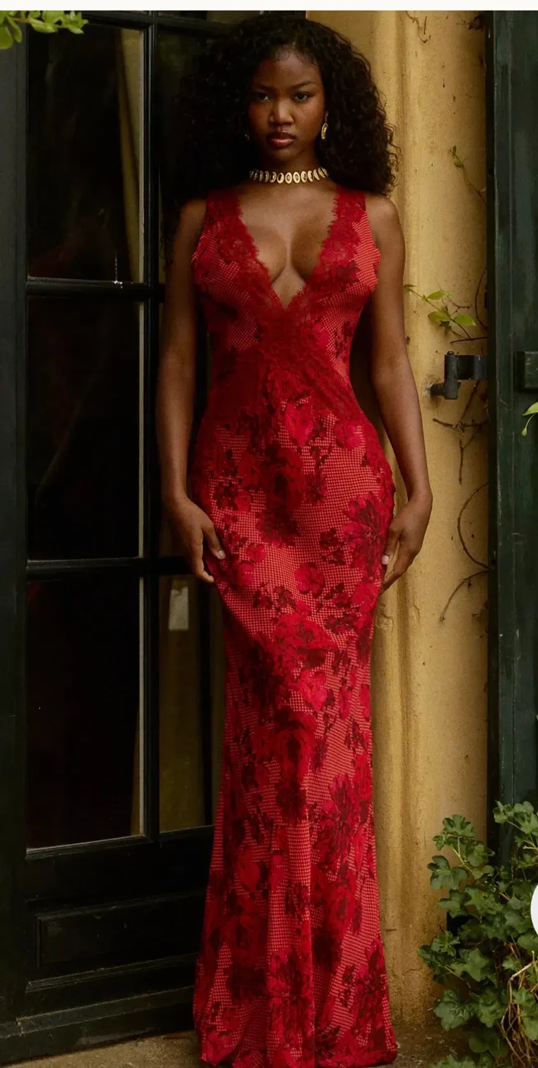 Bydee Juliette maxi dress in rose  for rent on The Volte - main image