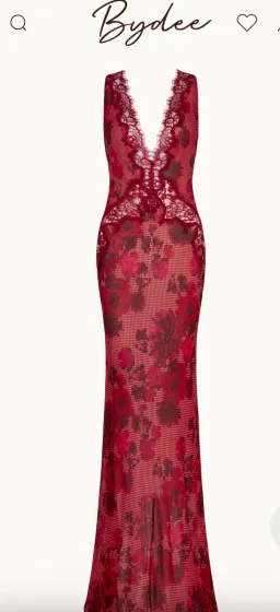 Bydee Juliette maxi dress in rose  for rent on The Volte - image 2