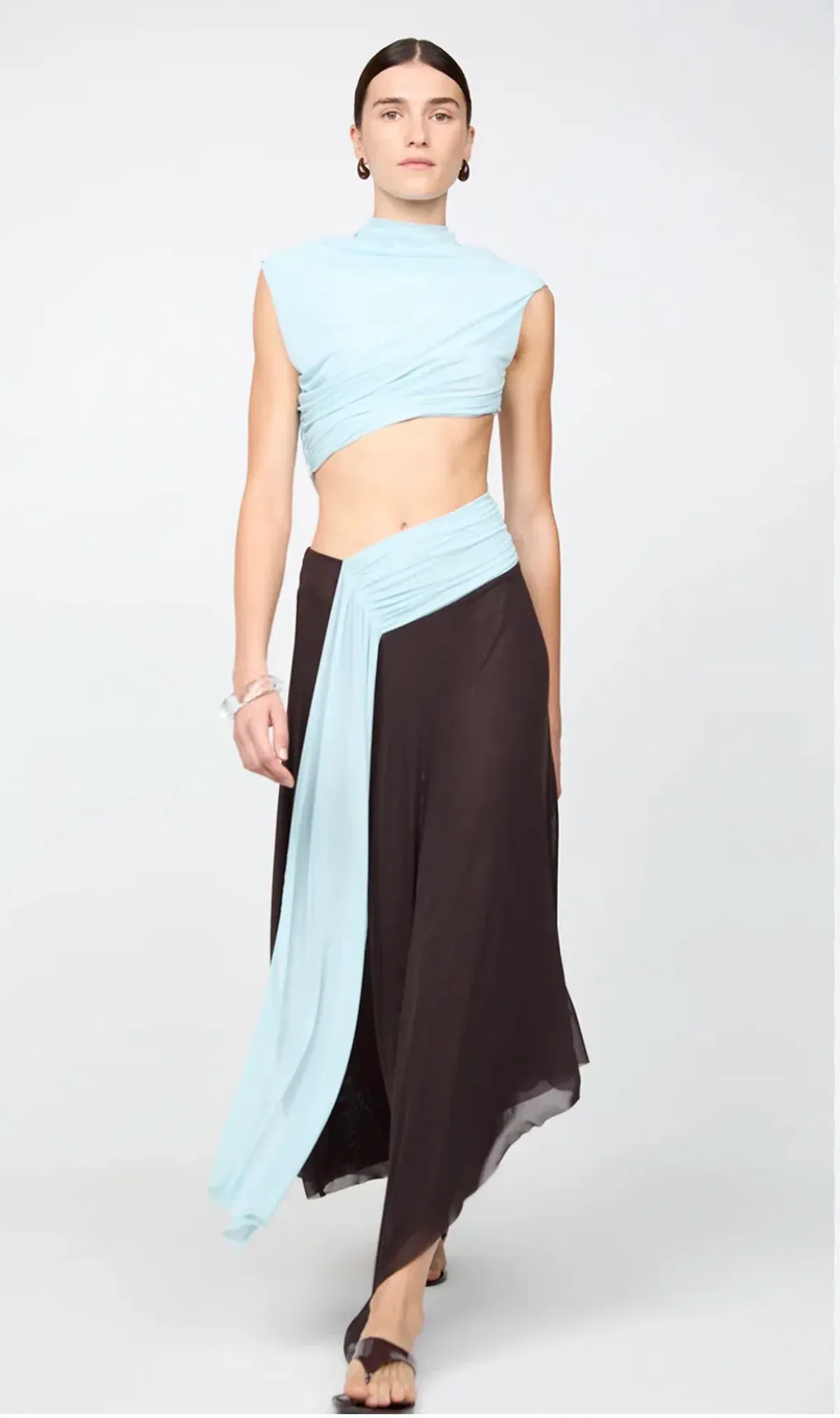 bec & bridge conni ASYM DRESS, Blue, Maxi, AU8 for rent on The Volte - main image