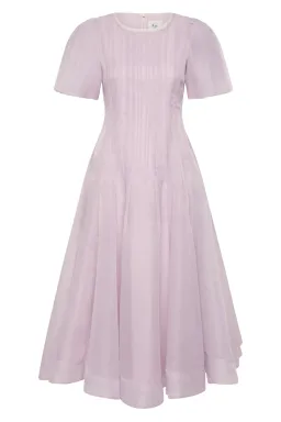 Aje Nova Pleated Midi Dress in Lilac - Size 14 for rent on The Volte - image 6
