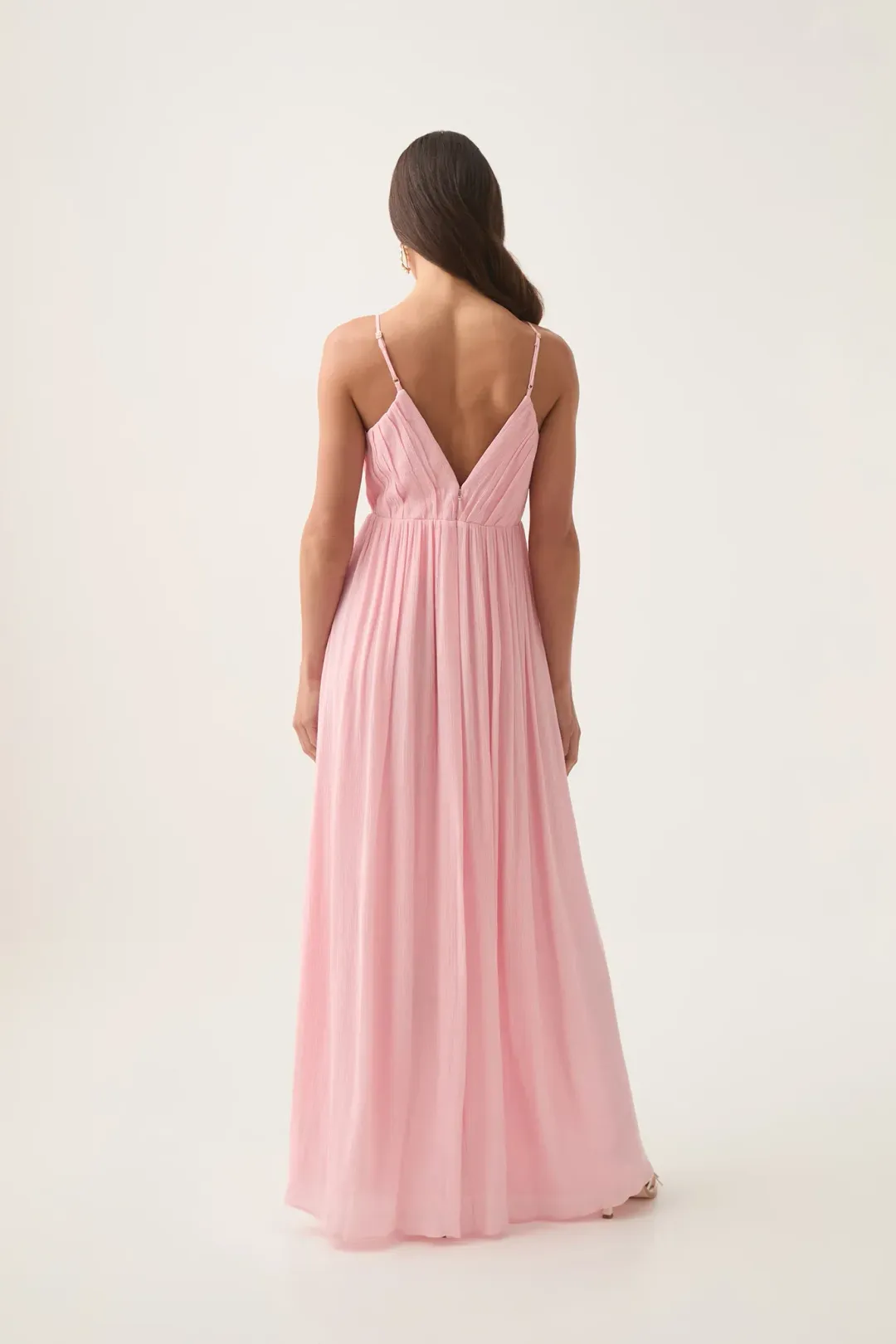 New AJE Mercurial Maxi Dress in Blush Pink - Size 6 AU - Floral for rent on The Volte - main image