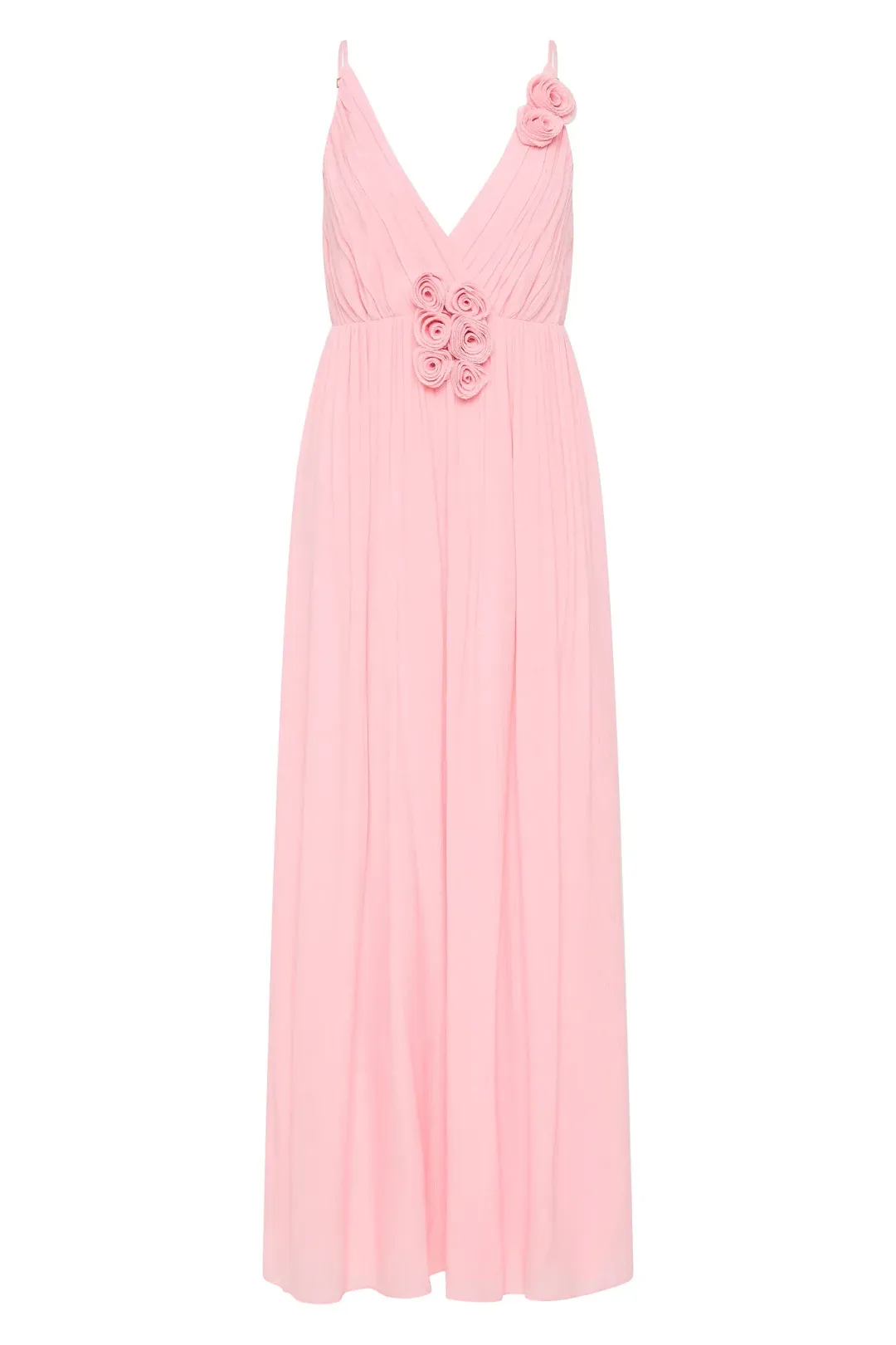 New AJE Mercurial Maxi Dress in Blush Pink - Size 6 AU - Floral for rent on The Volte - main image