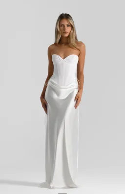 natalie rolt, Verity corset & Evelyn skirt, white, size 6 for rent on The Volte - image 1