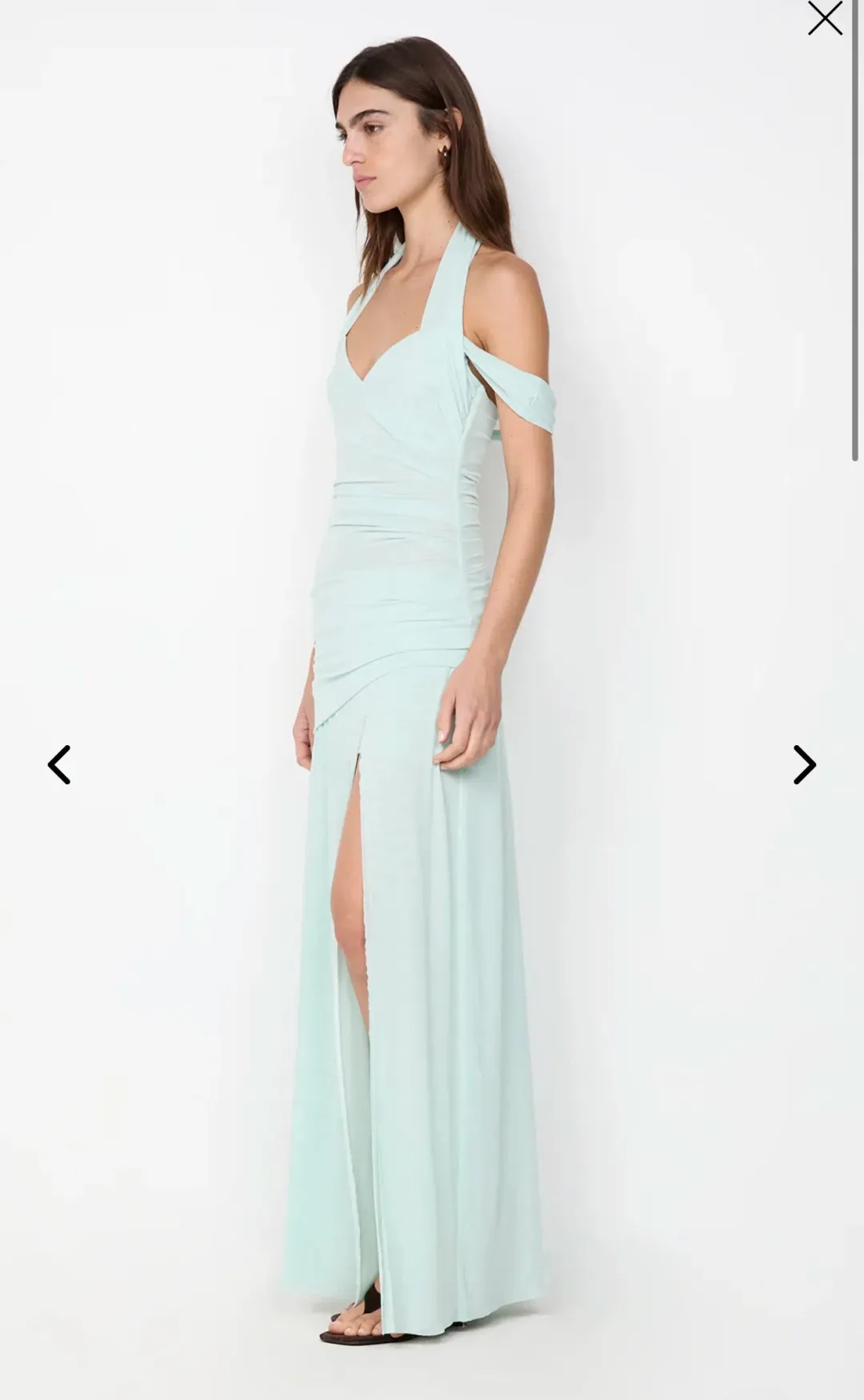 Bec & Bridge Winnie Halter Maxi Dress Spearmint Size AU 6 for rent on The Volte - main image