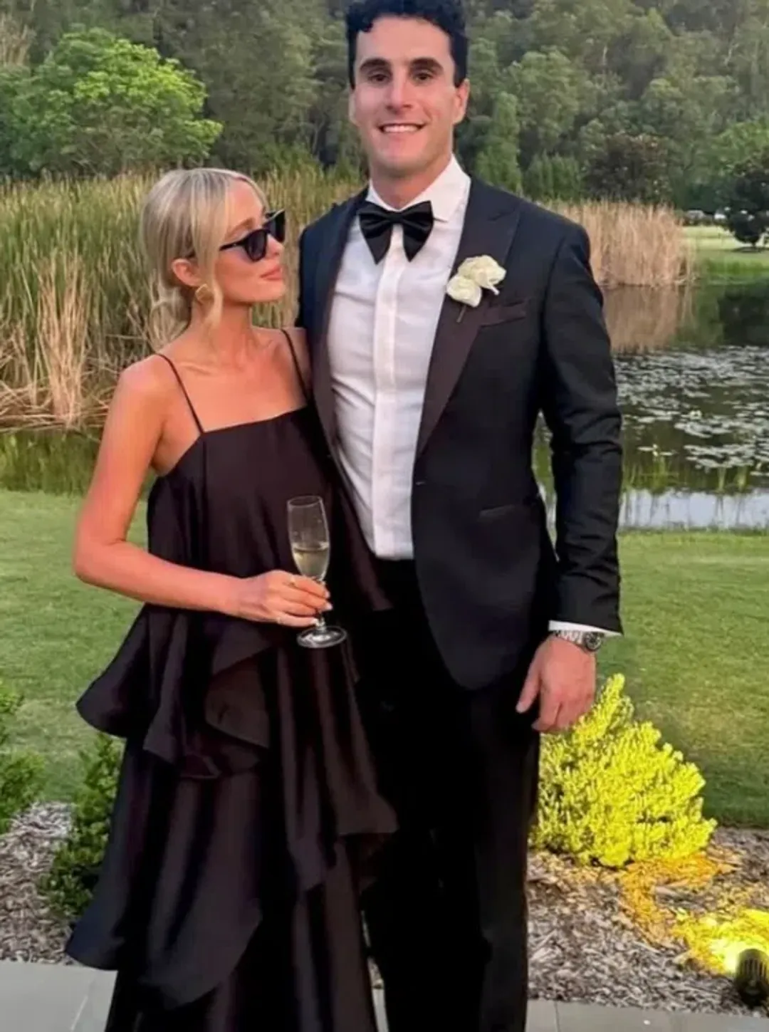 Elliatt Tilly Tiered Maxi Dress in Black 8 for rent on The Volte - main image