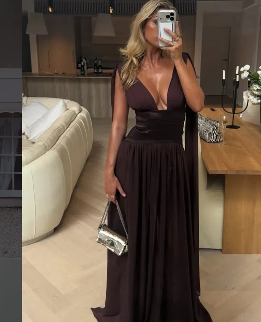 Arcina Ori Ramona Dress - Cacao 8 for rent on The Volte - main image